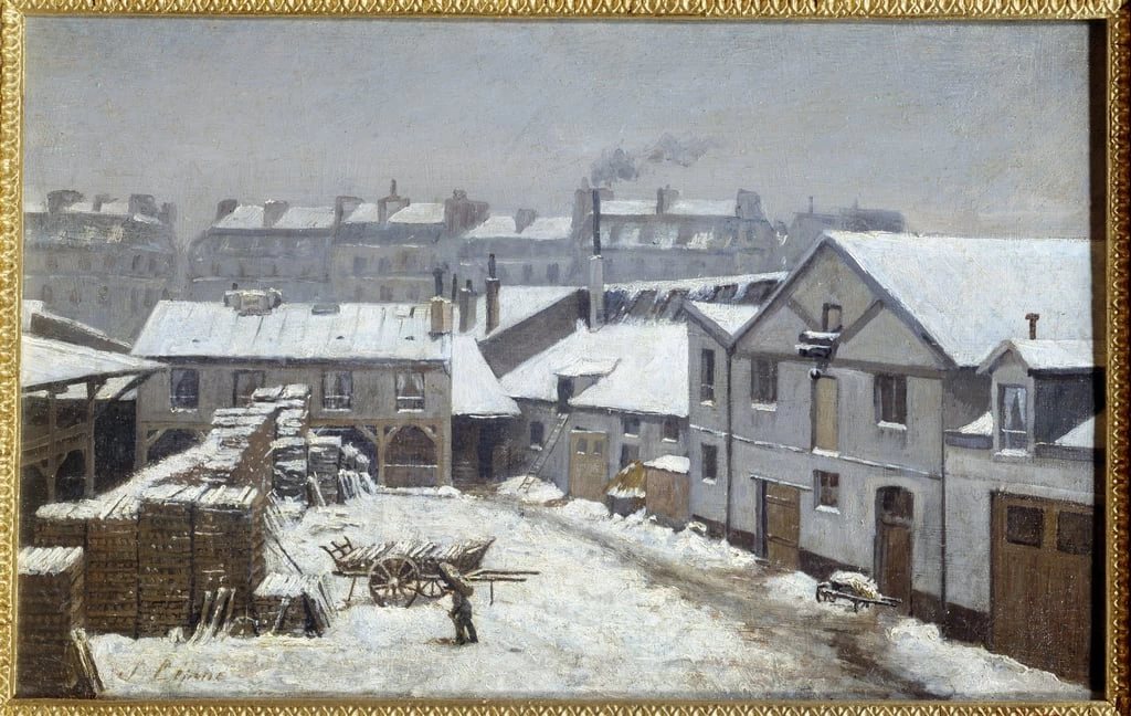 La periferia di Parigi sotto la neve - musée des Beaux, Arts de Rouen